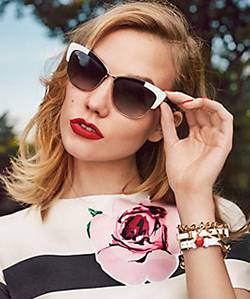Model wearing Dita sunglasses